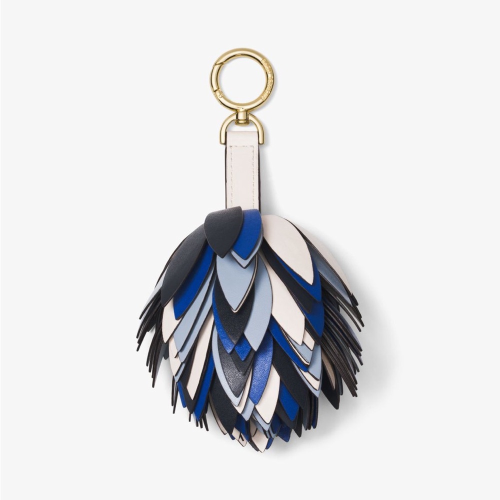 Michael Kors Leather Pom keychain for purse